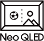 Ikona jakość obrazu Neo QLED dostępna w telewizorze Samsung The Frame Pro (2025). Telewizor dostępny w sklepach Media Expert.