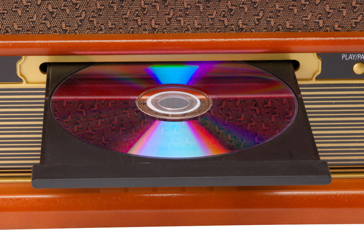 Gramofon DENVER MRD-51 Brązowy źródła porty nagrywanie