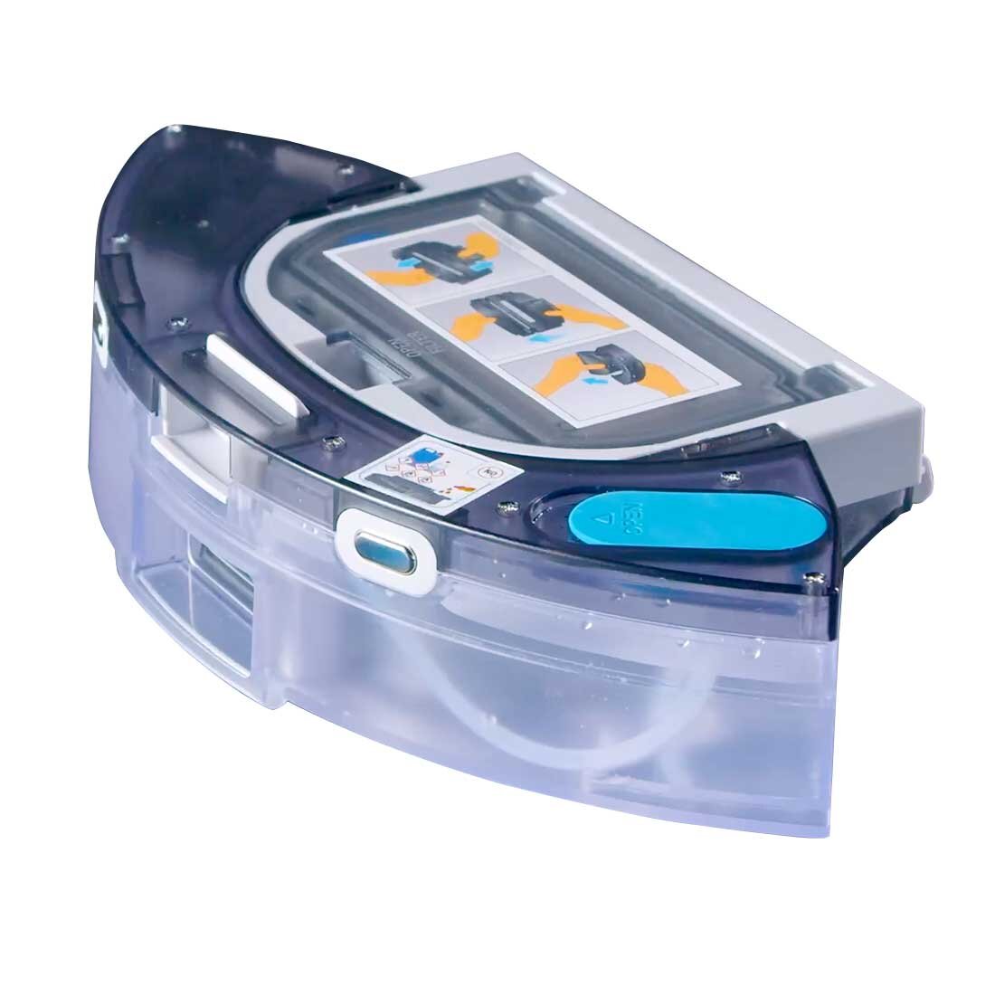 <b>Zbiornik na wodę</b> o pojemności 280 ml z elektronicznym 3-stopniowym sterowaniem intensywnością mopowania.		