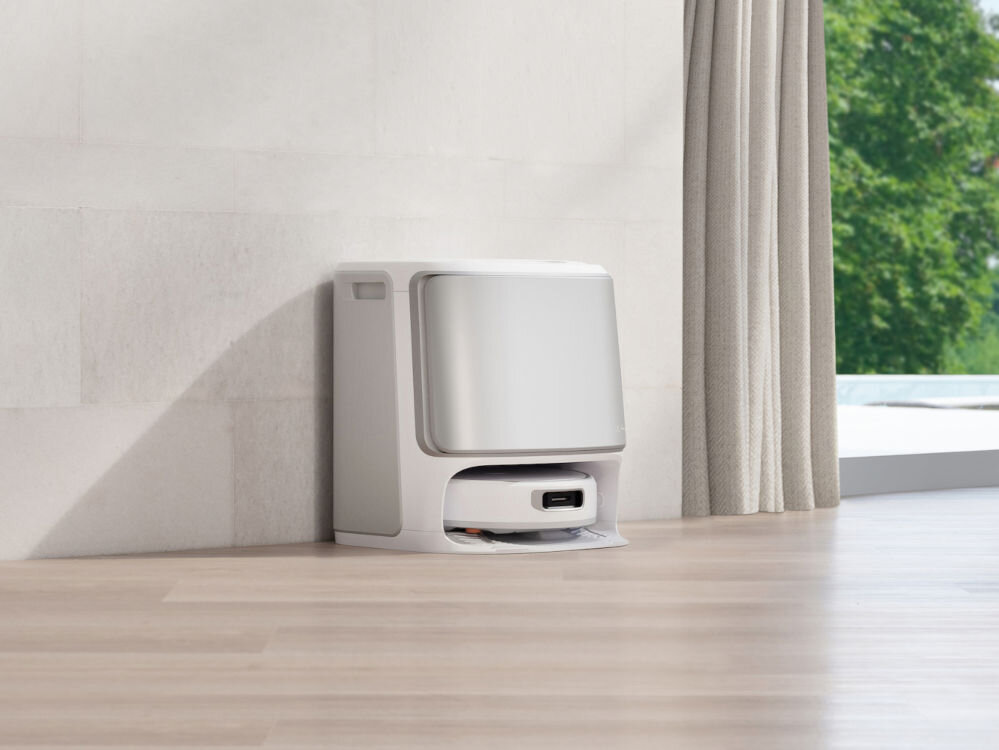 Robot sprzątający NARWAL Flow Stacja bazowa robota sprzątającego o dużej pojemności umożliwia magazynowanie dużej ilości kurzu