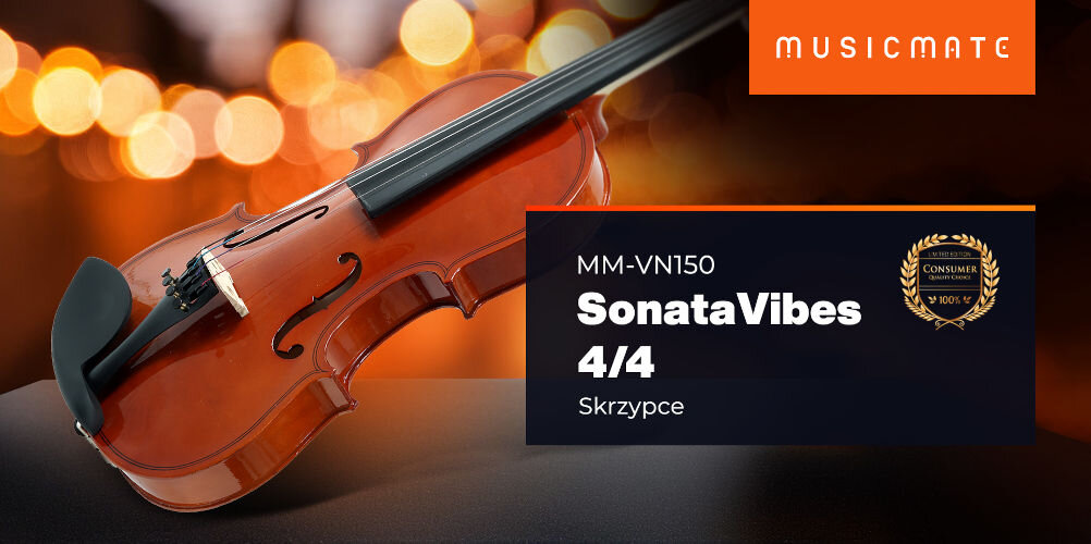 Skrzypce MUSICMATE MM-VN150 4/4 Ciemne drewno