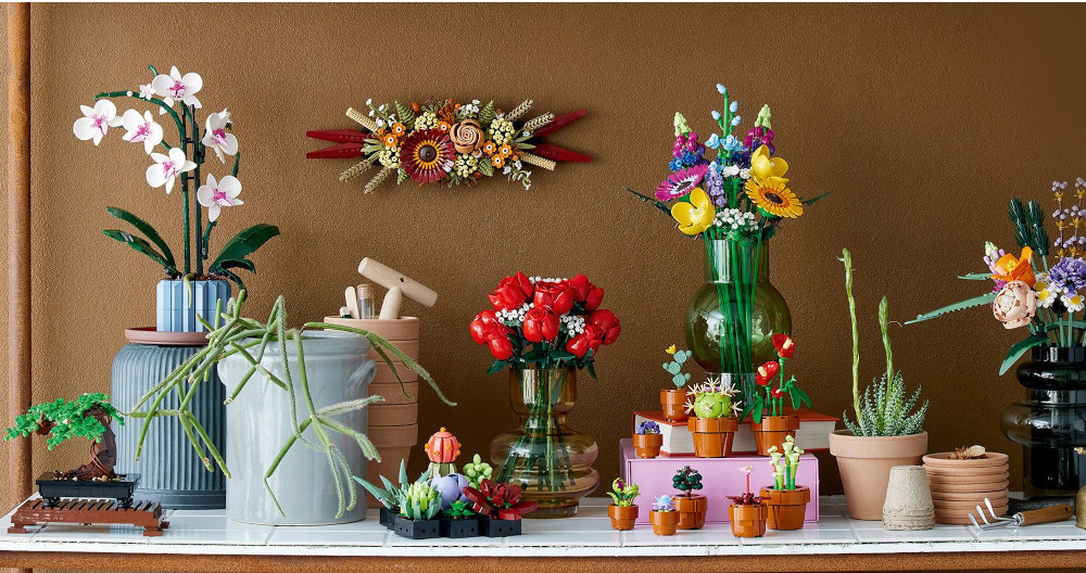 KLOCKI LEGO ICONS BUKIET RÓŻ 10328 kolekcja botaniczna dla dorosłych