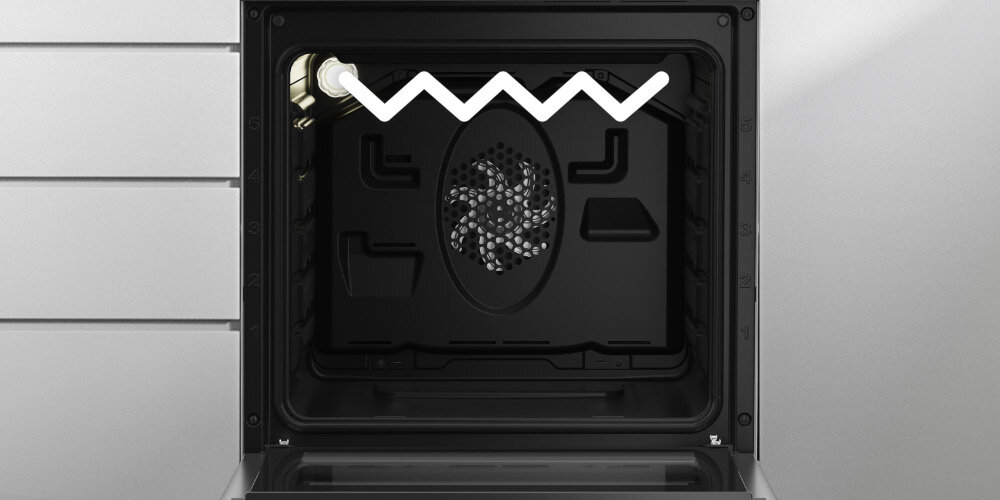 KUCHNIA BEKO FSE62120DW funkcja grill grillowanie skuteczne równomierne