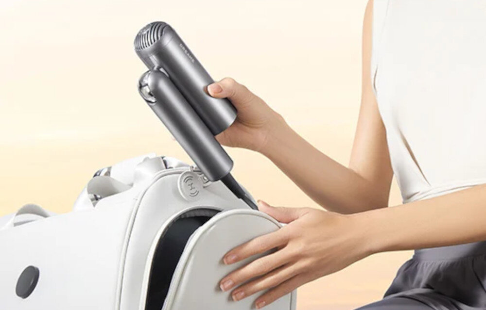 Suszarka DREAME Pocket Pro Szary 1300 W Poręczna konstrukcja Składana budowa waga średnica wygodnie dbać o włosy w każdej sytuacji