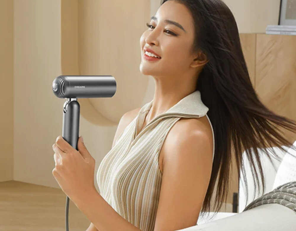 Suszarka DREAME Pocket Pro Szary 1300 W Tryby dostosowane do potrzeb Pięć ustawień nawiewu regulacja prędkości dopasowanie działanie