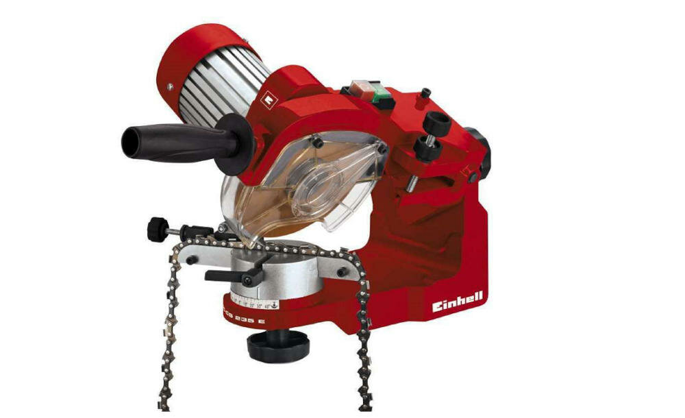 EINHELL GC-CS 235 E ostrzałka łańcuch kompaktowy solidny niezawodny pomocnik ostrrzenie piła łańcuchowa
