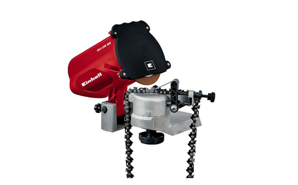 EINHELL GC-CS 85 obrotowe imadło kąt szlifowanie napinacz łańcuch tarcza szlifierska głowica obrotowa