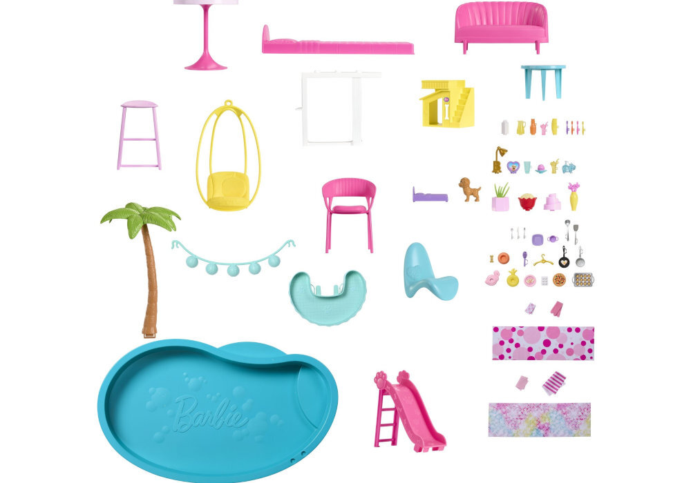 Domek Barbie Dreamhouse Dom Marzeń zabawa impreza kreatywność realizm wysokość marzenia wyposażenie