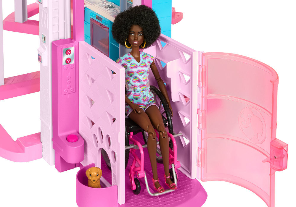 Domek Barbie Dreamhouse Dom Marzeń zabawa impreza kreatywność realizm wysokość marzenia wyposażenie