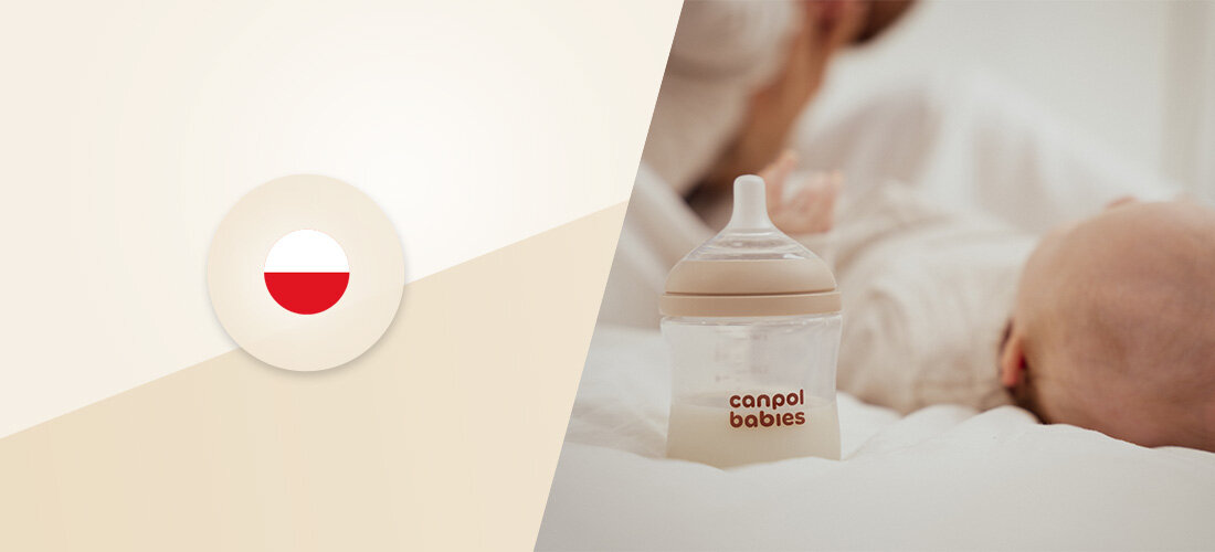 Butelka CANPOL BABIES Natural Shape 150 ml Polski produkt zaprojektowana przez polski zespół projektantów i jest produkowana na terenie Polski
