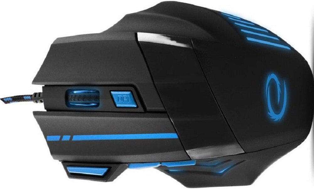 Mysz ESPERANZA 7D MX201 Wolf Niebieski - wygodne przyciski