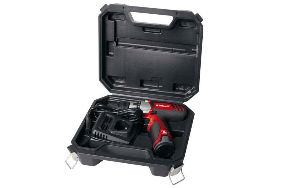 EINHELL-TC-CD-12-Li zestaw urządzenie akumulator ładowarka walizka instrukcja karta gwarancyjna