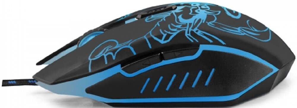 Mysz ESPERANZA MX203 Scorpio Blue - profil praworeczny