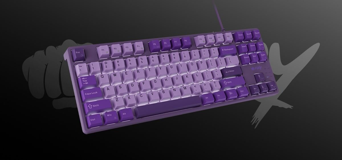FURY Kanabo K2 - klawiatura na ciemnym tle