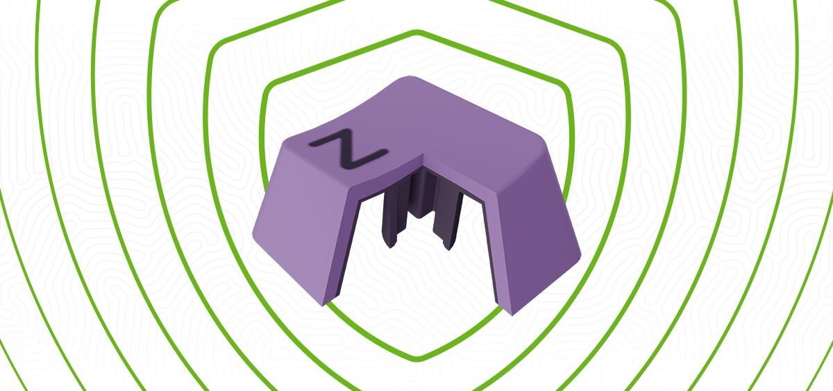 FURY Kanabo K2 wytrzymałych materiałów Kanabo K2 nakładki PBT wysoką odpornością na ścieranie, stabilnym chwytem długotrwałą czytelnością oznaczeń - przekrój nakładki pbt