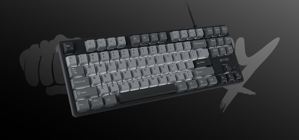 FURY Kanabo K2 - klawiatura na ciemnym tle