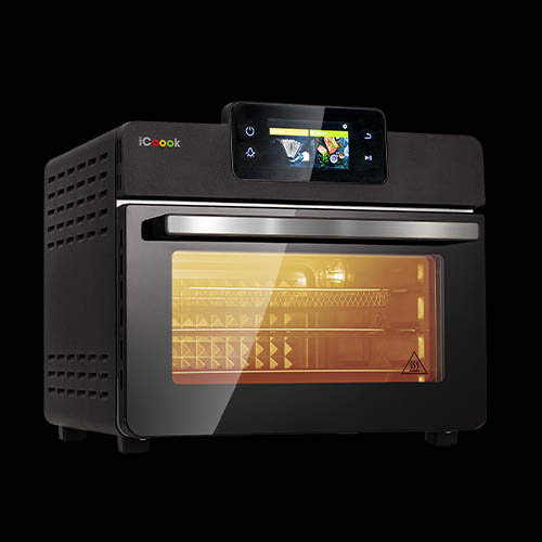 Frytkownica beztłuszczowa Oven Air Fryer iCoook MFR-IC-03 widok pod kątem.