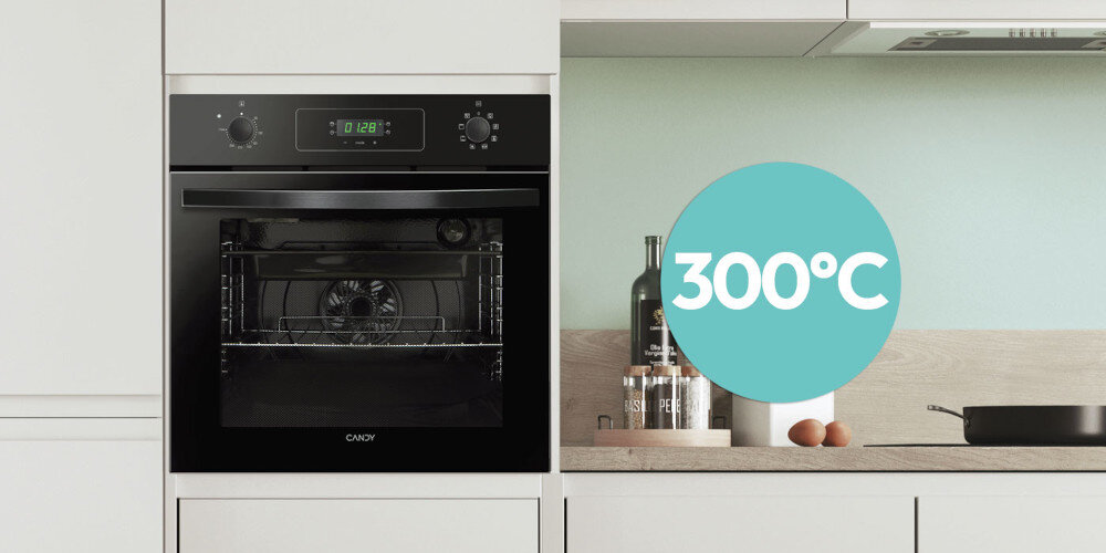 PIEKARNIK CANDY FIDCP N615 L piekarnik zabudowa kuchnia lifestyle ikona grafika wysokiej temperatury wyświetlacz Funkcja Pizza włoskie neapolitańskie danie chrupiące wypieczone