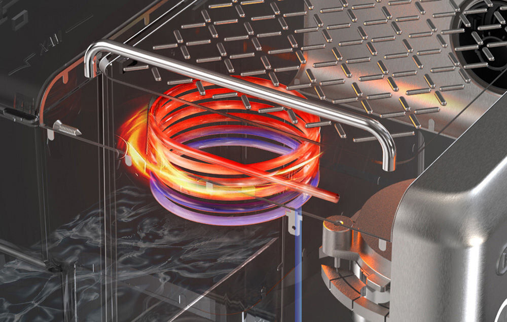 Ekspres HiBREW H10A Czarny System Thermoblock 53-centymetrowy stalowy przewód grzewczy stalowa konstrukcja