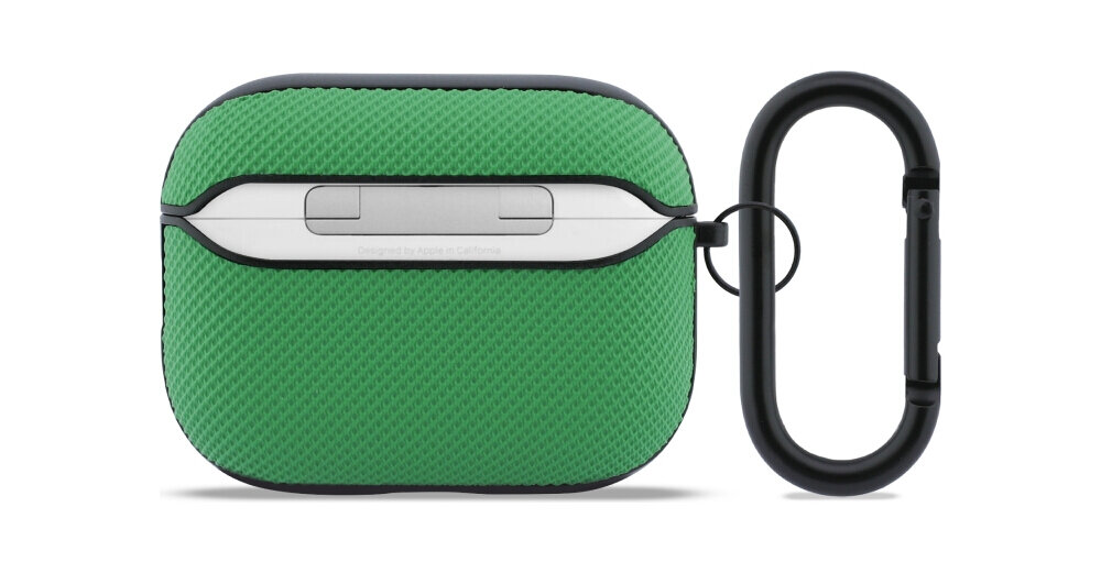 Etui na słuchawki LACOSTE Petit Pique Croc Dogo do Apple AirPods Pro 3 Zielony wytrzymałe dopasowane PC PVC bezpieczne solidne