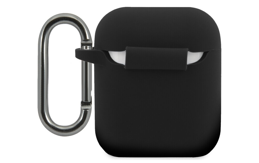 Etui na słuchawki LACOSTE Silicone do Apple AirPods 1/2 Czarny przydatne w podróży wygodne użytkowanie