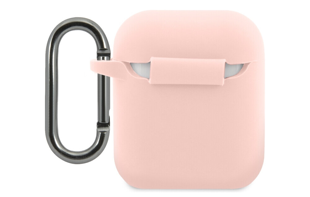 Etui na słuchawki LACOSTE Silicone do Apple AirPods 1/2 Różowy przydatne w podróży wygodne użytkowanie