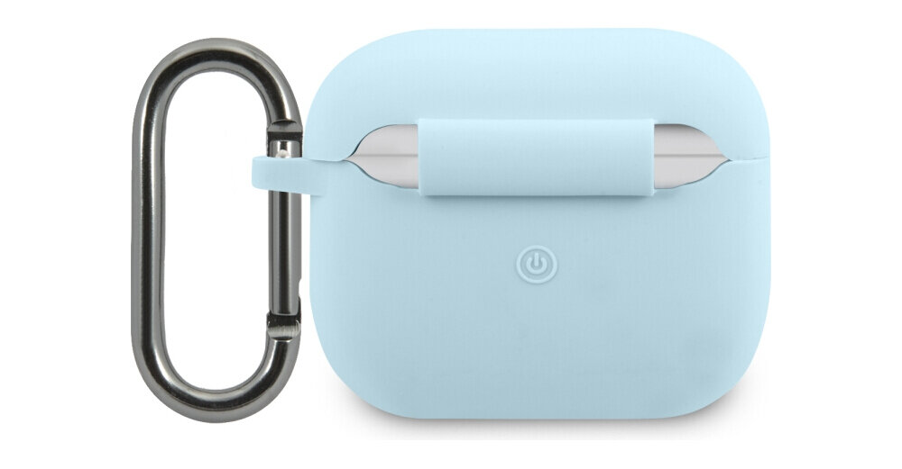 Etui na słuchawki LACOSTE Silicone do Apple AirPods 3 Niebieski, ,na białym tle frontem na wprost