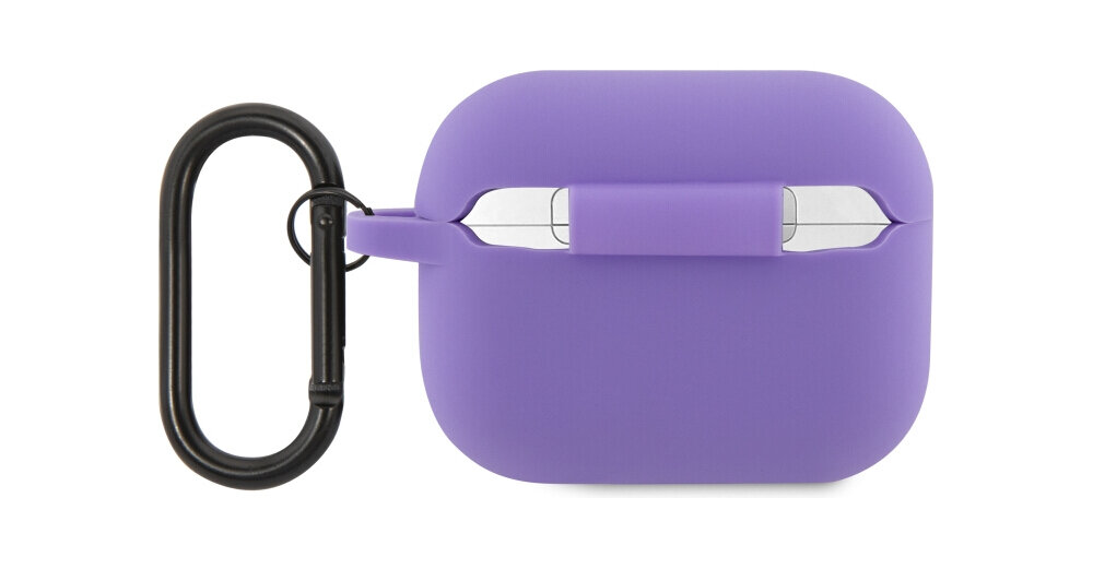 Etui na słuchawki LACOSTE Silicone Croc Logo do Apple AirPods Pro 2 Zielony, krokodylek, logo, subtelne, design, na białym tle etui frontem prawo skos