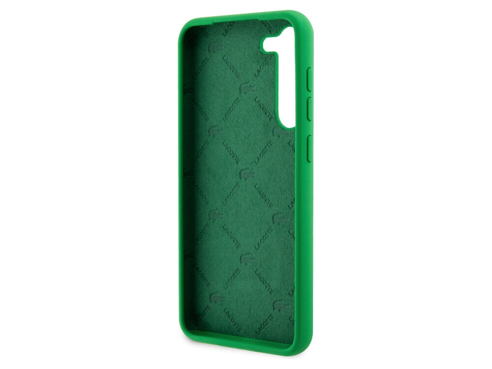Etui LACOSTE Silicone do Samsung Galaxy S23+ Zielony silikonowe etui minimalistyczne trwałe logo subtelne