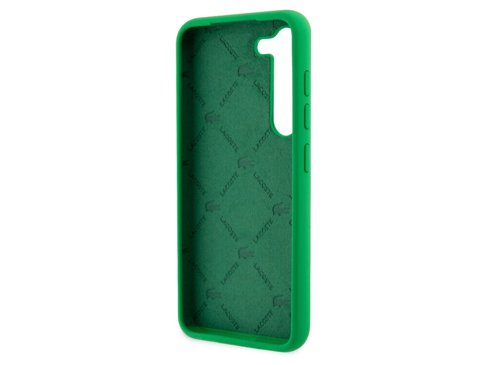Etui LACOSTE Silicone do Samsung Galaxy S23 Zielony silikonowe etui minimalistyczne trwałe logo subtelne