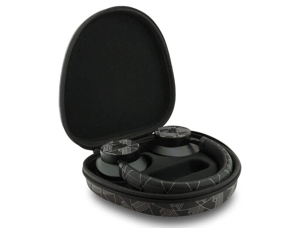 Słuchawki nauszne LACOSTE The Blend ANC Czarny Słuchawki Lacoste The Blend etui PU EVA akcesoria kabel USB-C AUX z miękką wyściółką PU/EVA