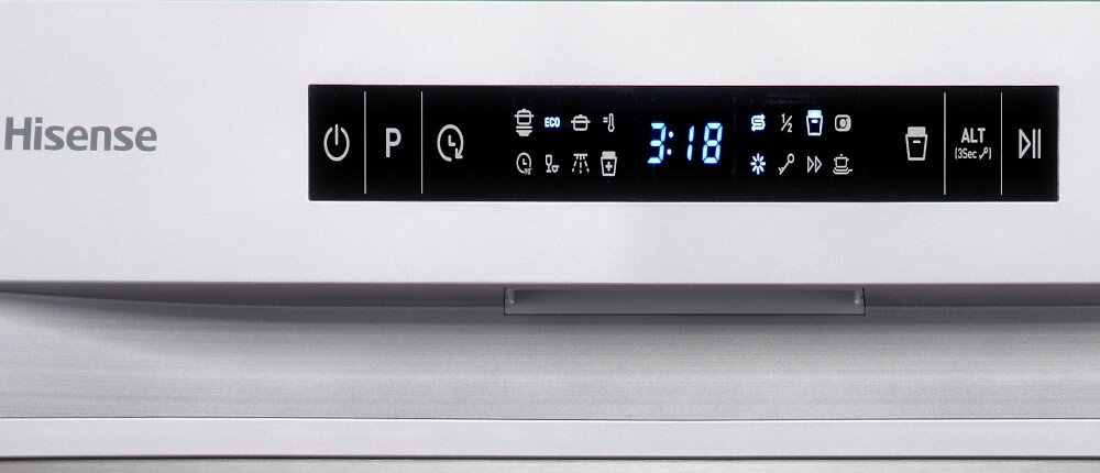 ZMYWARKA HISENSE HS543D10X dotykowy panel sterowanie funkcje progrmay ustawienia