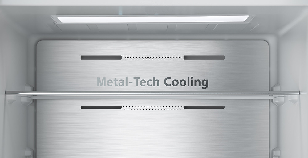 LODÓWKA HISENSE RB645N4BFE1 metalowa ściana równomierny stabilny rozkład temperatury świeża żywność