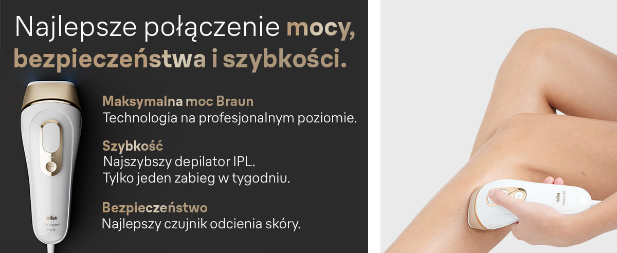Depilator BRAUN Silk-expert Pro 5 IPL PL5382 Czujnik SkinPro 2.0