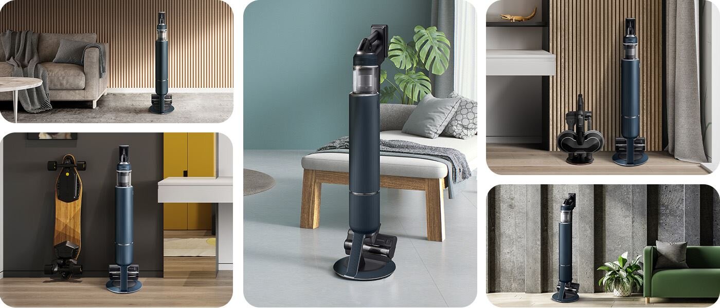 Unikatowe wzornictwo odkurzacza Samsung Bespoke VS20B95973B - zdjęcia