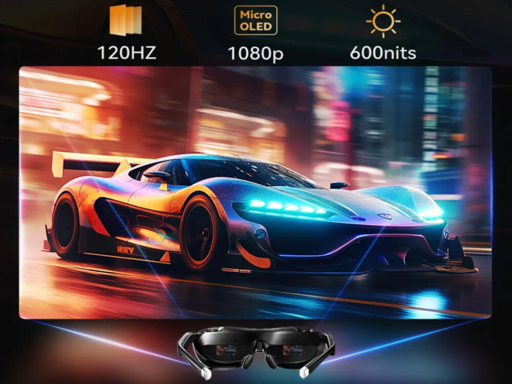 Okulary ROKID Max 2 + Stacja
            grafika dotycząca jakości obrazu micro oled rozdzielczość obraz kolory jasność odświeżanie