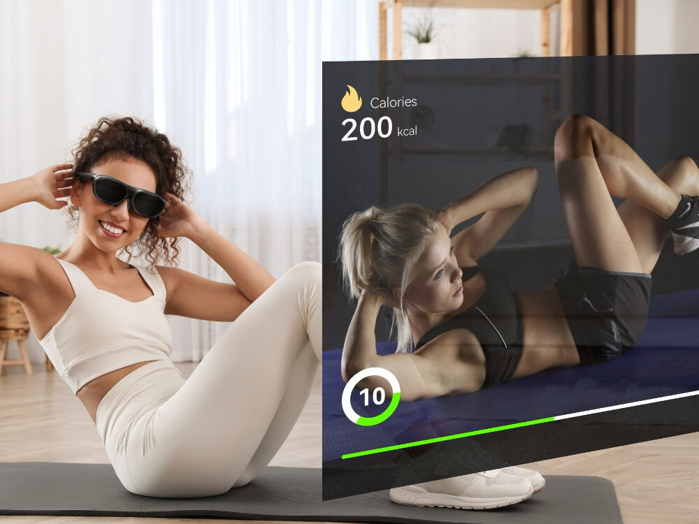 Okulary ROKID Max 2 + Stacja
            okulary podczas treningu komfort wygoda waga konstrukcja