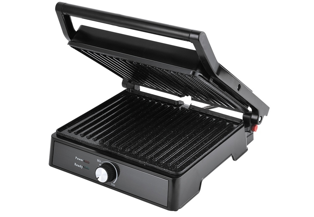 Grill elektryczny LOVIO HOME LVEG001BK zdrowe posiłki, bez dodatku tłuszczu, smaczne