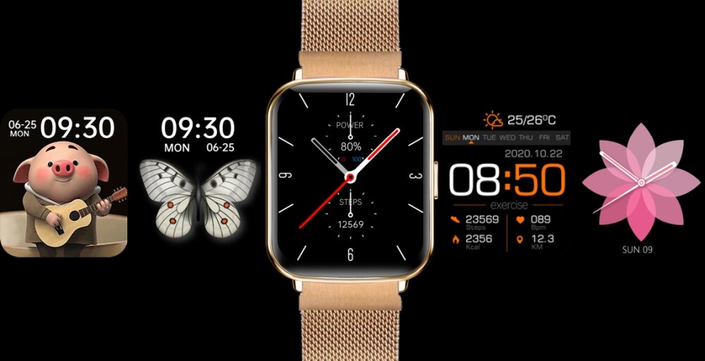 Smartband BEMI KIX2 wyświetlacz dopasowanie tarcza zdrowie saturacja krwi ciśnienie krwi sen monitoring oddech cykl menstruacyjny powiadomienia wiadomości alarmy jakość tryby sportowe długa praca