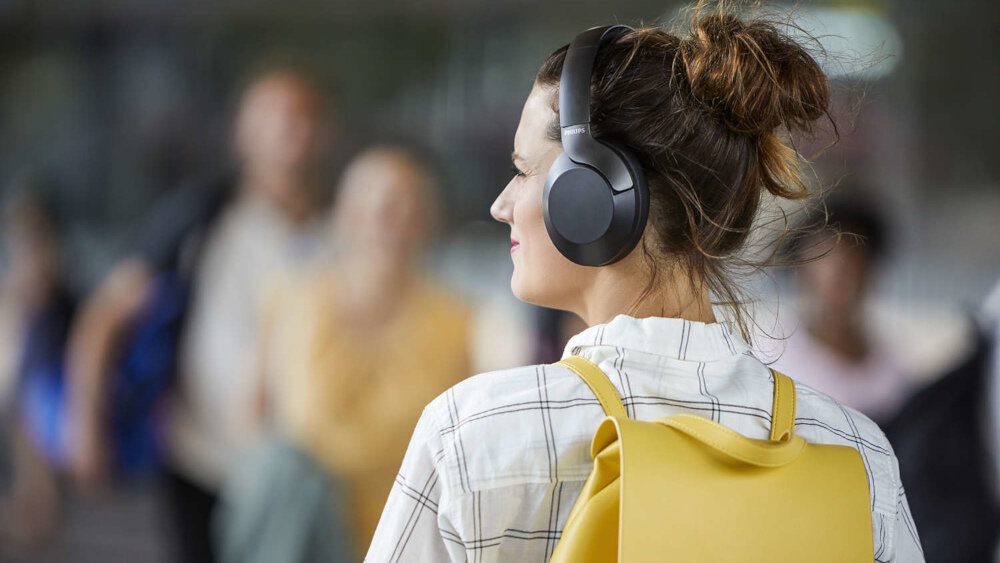 Słuchawki Nauszne PHILIPS TAPH805BK Czarny - Redukcja Szumów