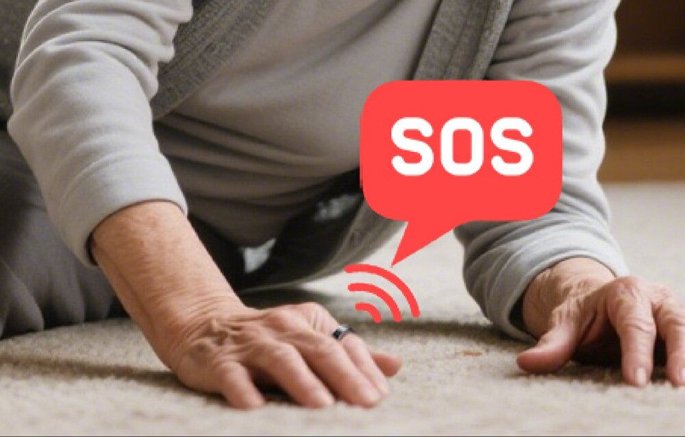 Smartring MAXCOM mRing MR200 SOS kontakt do bliskiej osoby 