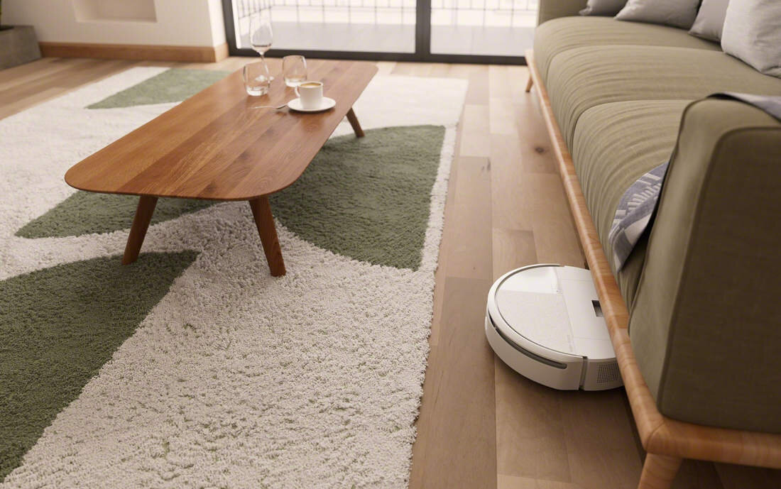 Robot sprzątający IROBOT Roomba Combo 205 Biały Cichy pomocnik w tle poziom hałasu cicha praca czas pracy