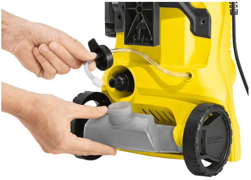 Myjka ciśnieniowa KARCHER K2 Premium Full Control Home zbiornik na płyn wężyk zasysający