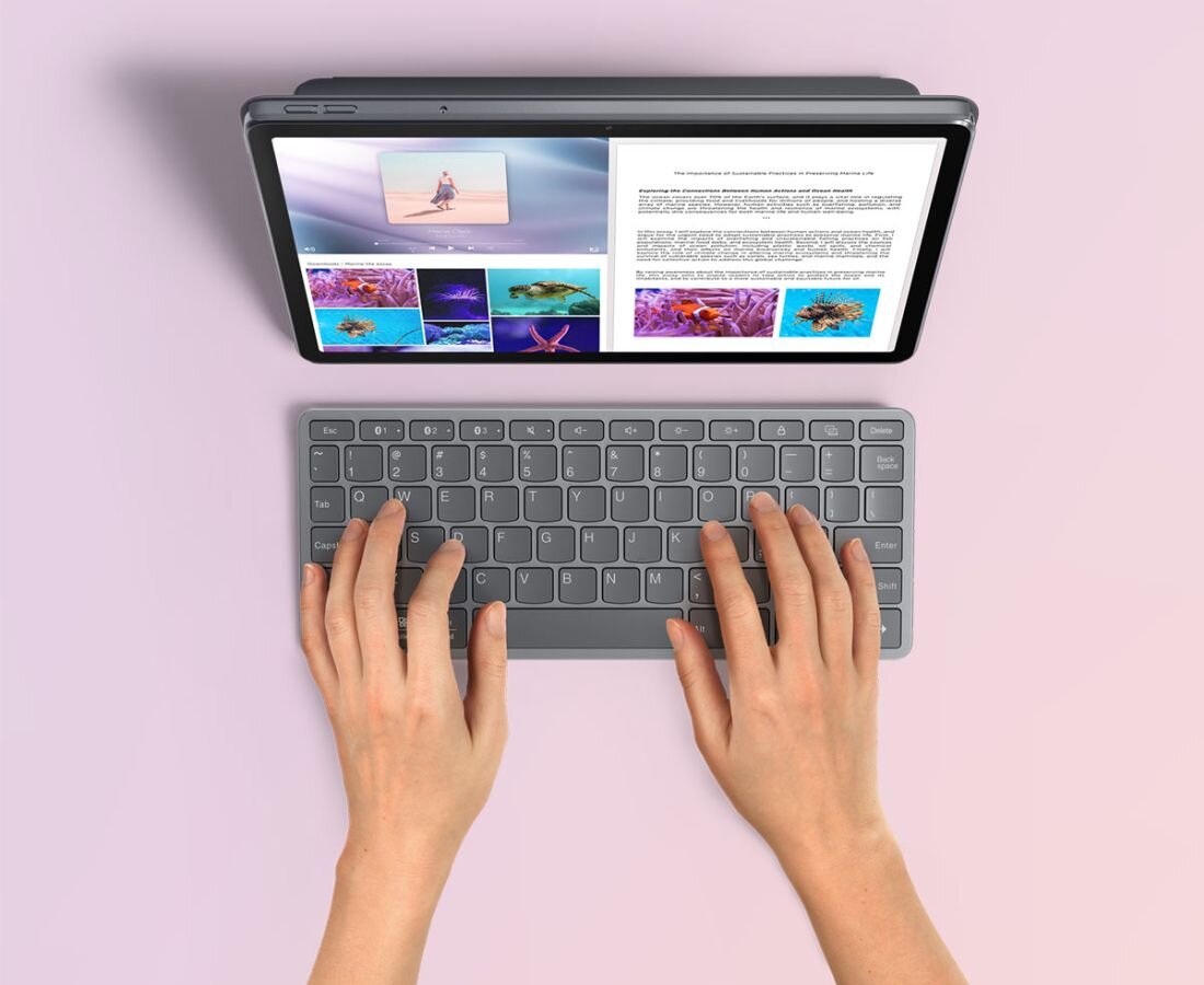 Tablet LENOVO Tab Plus - Bezprzewodowa klawiatura LENOVO Multi-Device Wireless Keyboard
