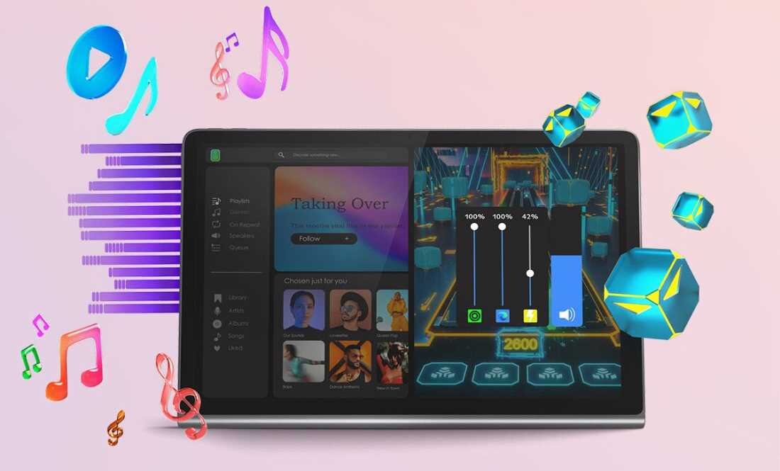Tablet LENOVO Tab Plus - Regulacja głośności 