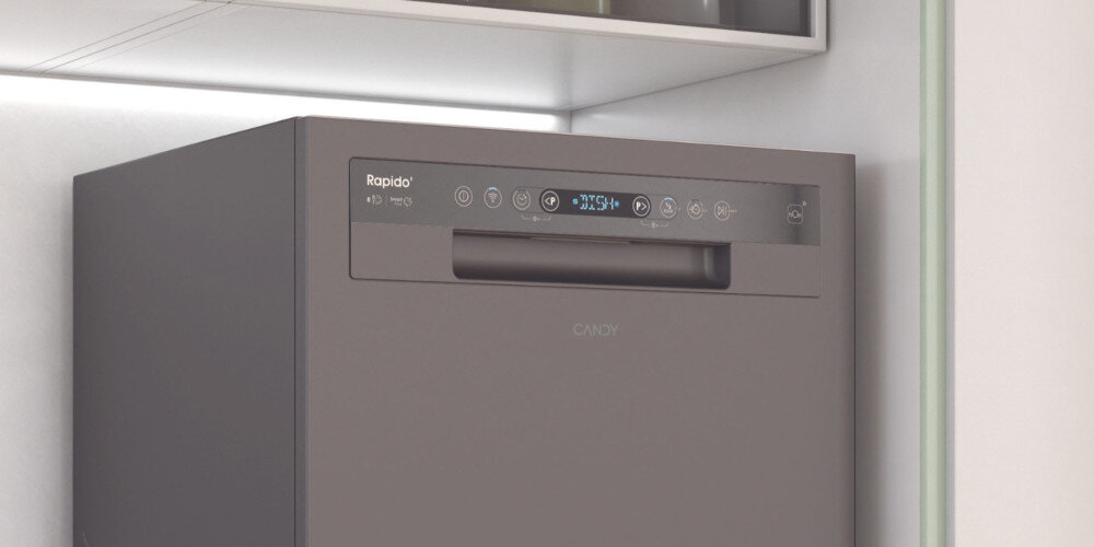 ZMYWARKA CANDY CP 8F9FFA RAPIDO wskaźniki informacje diody brak soli nabłyszczacza poziom wskaźnik wygoda