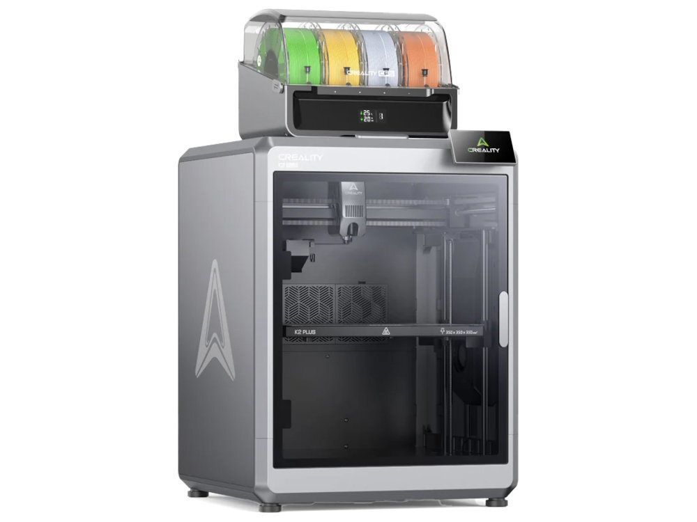 CREALITY K2 Plus Combo zaawansowanemu systemowi napędowemu precyzyjny silnik krokowy 600 mm/s 30 000 mm/s² 45 dB