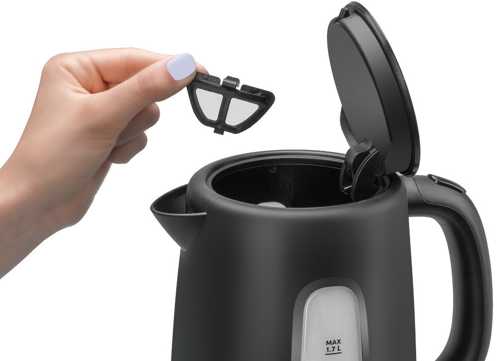 Czajnik GÖTZE & JENSEN KT401K Czarny 2200W pojemność 1,7L filtr antywapienny filtr wody