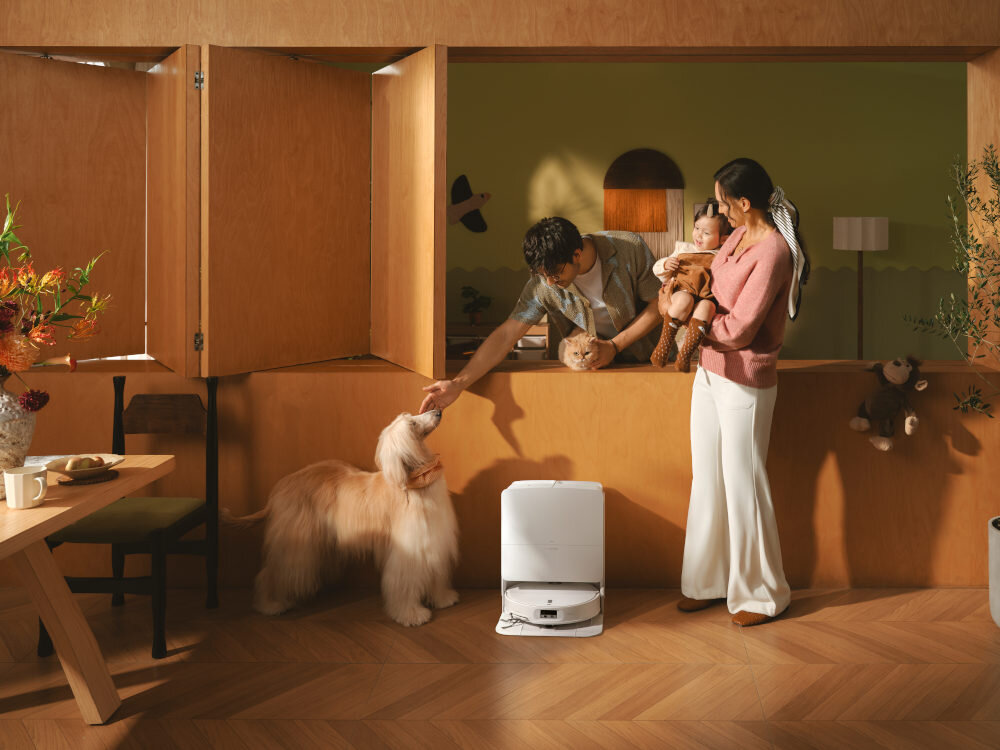 Robot sprzątający ROBOROCK Qrevo Edge 2 Pro design tło wizualizacja Sprzątanie bez kompromisów