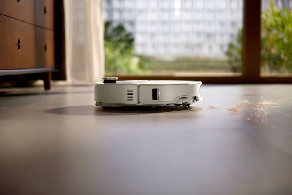 Robot sprzątający ROBOROCK Qrevo Edge 2 Pro Sprzątanie bez plątania włosów Podwójny system antysplątaniowy z główną szczotką DuoDivide boczną FlexiArm